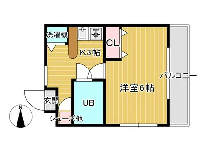 センチュリーロイヤル岡山(1K/3階)の間取り写真