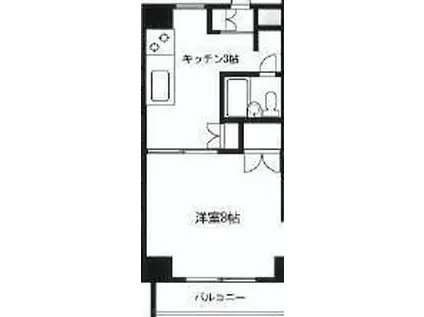 シェスタカメオ(1K/1階)の間取り写真