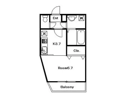 EARLGREY泉(1K/1階)の間取り写真