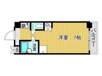 サニーパレス白川台(ワンルーム/4階)の間取り写真