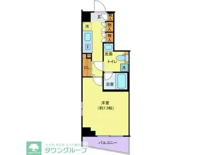 クレヴィスタ練馬桜台II(1K/5階)の間取り写真