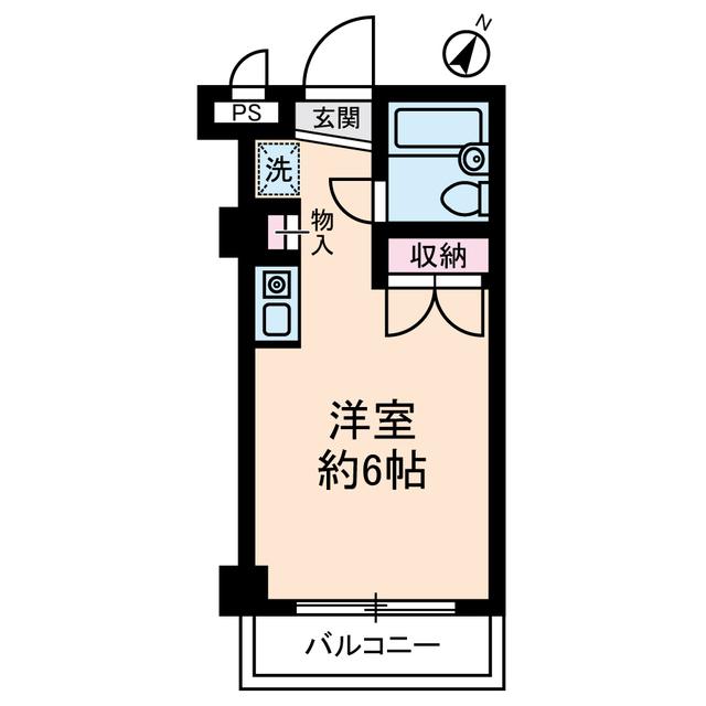 アーバンプラザ相模原(ワンルーム/1階)の間取り写真