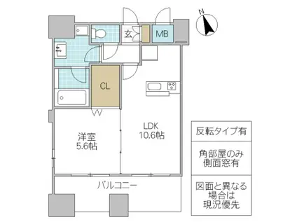 STATION TOWER TOYOSHIMA(1LDK/5階)の間取り写真