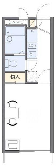 レオパレスSHIROYAMAIV(1K/1階)の間取り写真