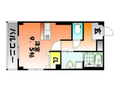 TMビル(ワンルーム/4階)の間取り写真