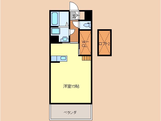 アムール大工町(ワンルーム/8階)の間取り写真