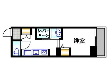 LE DOME府中(1K/1階)の間取り写真