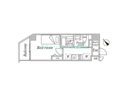 LOG横浜駅東ログ(1K/4階)の間取り写真