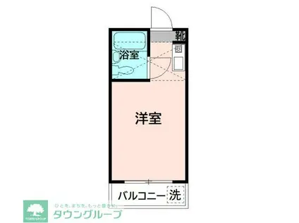 グレイスユリガオカ(ワンルーム/2階)の間取り写真