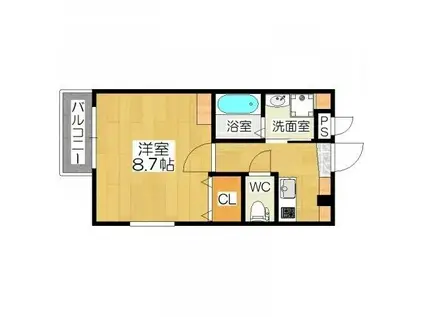 エヌエムサンカンテセット(1K/3階)の間取り写真