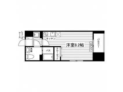 ソエルオーワン(ワンルーム/11階)の間取り写真