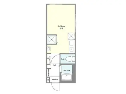 LE PARADISE 中原(ワンルーム/1階)の間取り写真