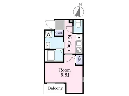J-MAISON蕨II(1K/3階)の間取り写真