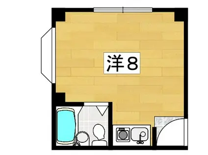 ディース香里323(ワンルーム/1階)の間取り写真