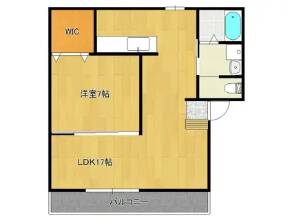 SMILANCE BOX(1LDK/2階)の間取り写真