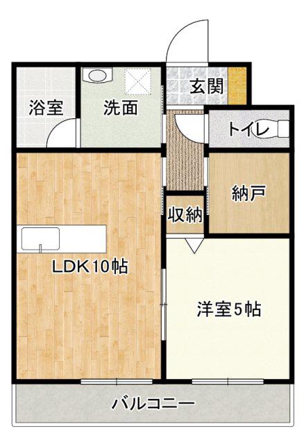 グランメゾンII(1SLDK/3階)の間取り写真
