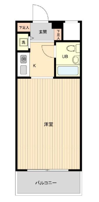 ジョイフル池袋要町(1K/5階)の間取り写真