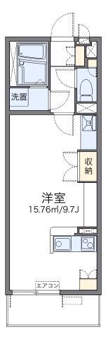 レオネクストラシュレ博多I(ワンルーム/1階)の間取り写真