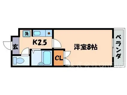 センチュリー玉川(1K/3階)の間取り写真