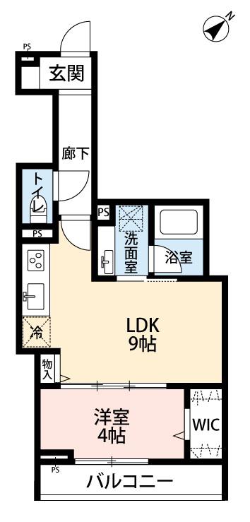 SONORE(1LDK/3階)の間取り写真