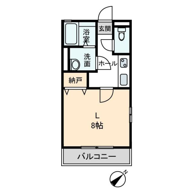 GRACIA(1K/2階)の間取り写真
