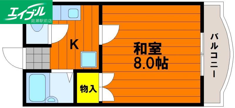 北村ビルSEED21 C棟(1K/4階)の間取り写真