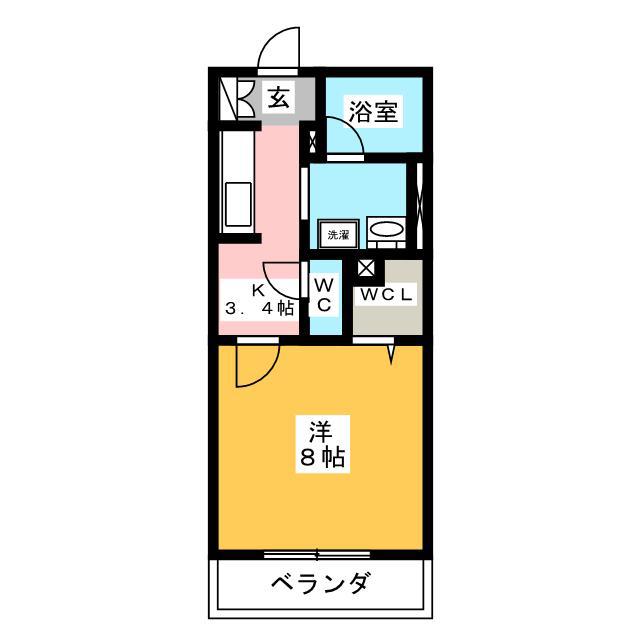 SHA MAISON LE CONFORT(1K/2階)の間取り写真