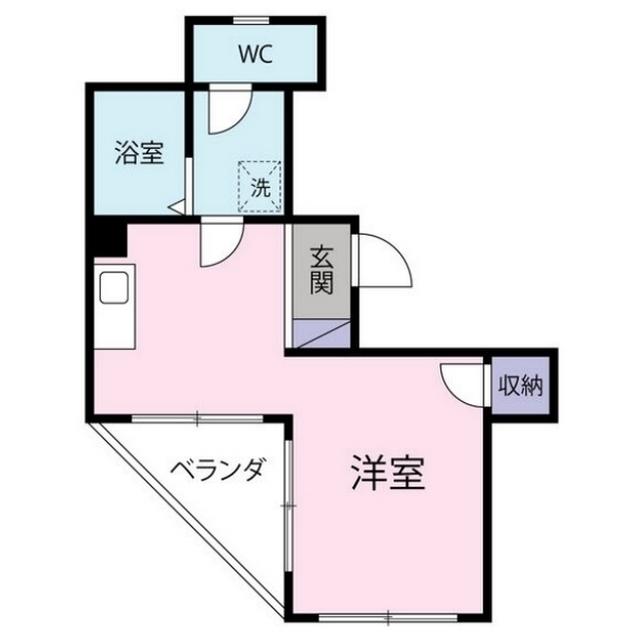 ナカムラハイツ(ワンルーム/3階)の間取り写真