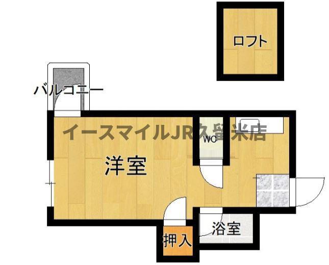 シャルマンドミール(ワンルーム/1階)の間取り写真
