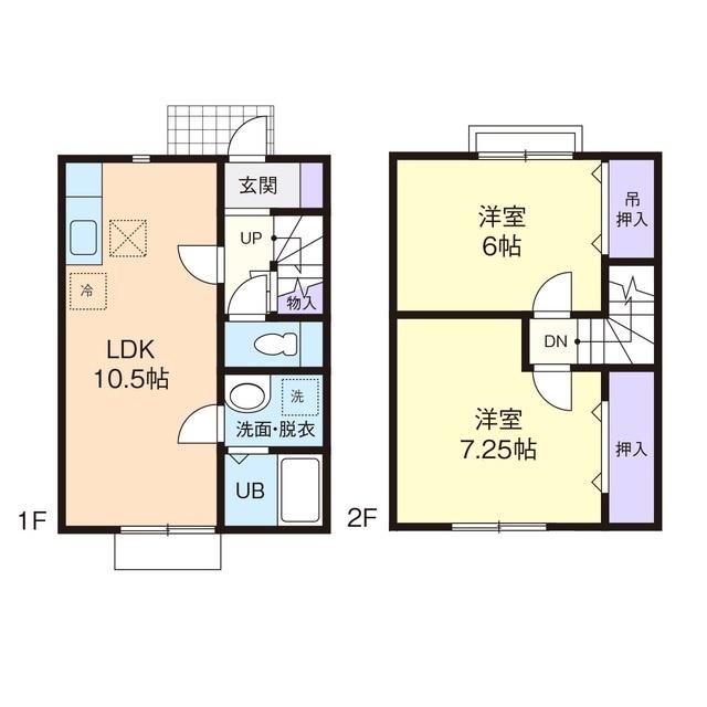 DUPLEX PURE II(2LDK/1階)の間取り写真