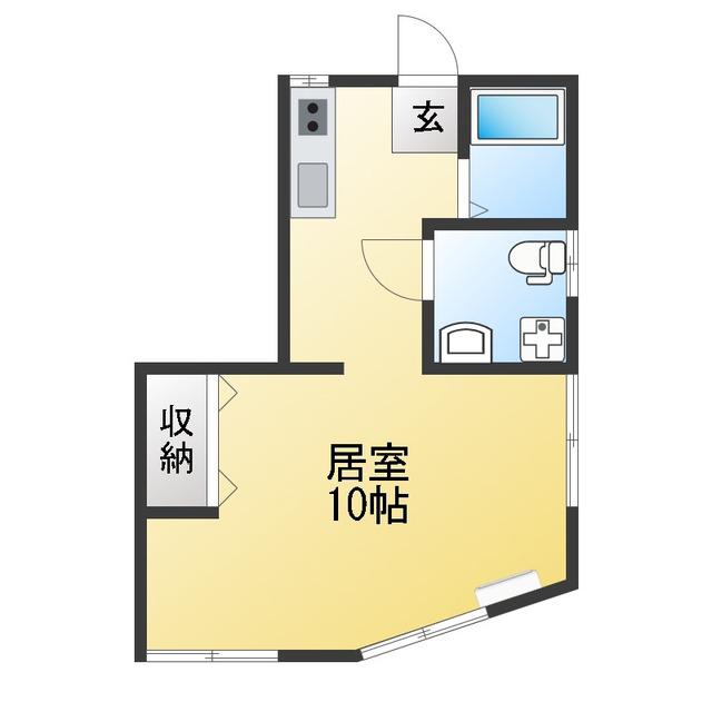 ラモーナ ハイツ(1K/1階)の間取り写真