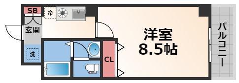 Mプラザ布施弐番館(1K/10階)の間取り写真