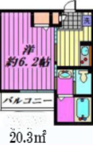 GRAN STELLA東川口(1K/1階)の間取り写真