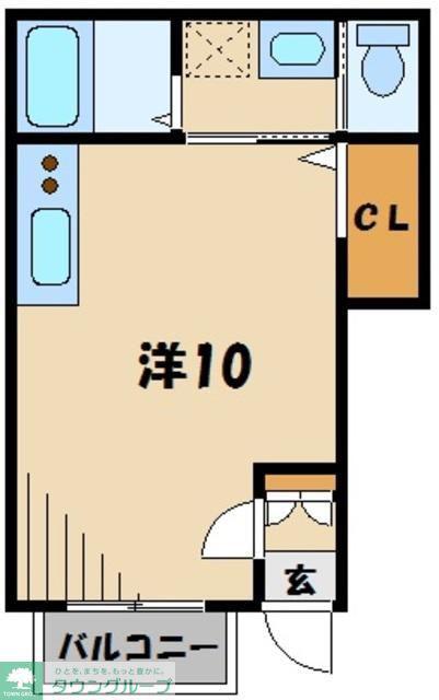MAISON DE MANI(ワンルーム/1階)の間取り写真