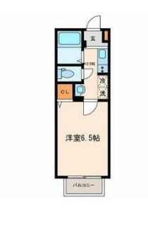 エムズ江北(1K/1階)の間取り写真