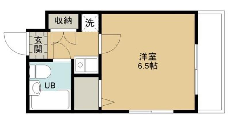 煉瓦館158(1K/2階)の間取り写真
