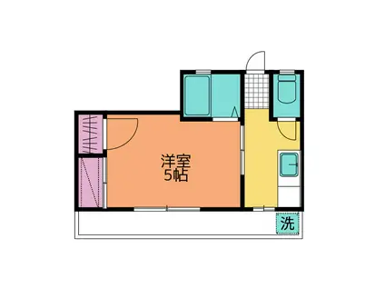 渡邉ビル(1K/4階)の間取り写真