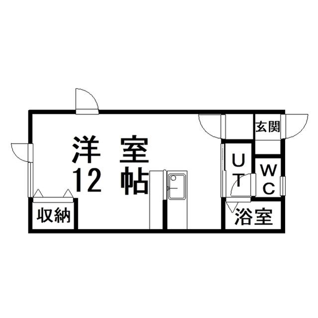 ハイツまほろ(ワンルーム/2階)の間取り写真