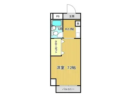 第2旭ビル(1K/3階)の間取り写真