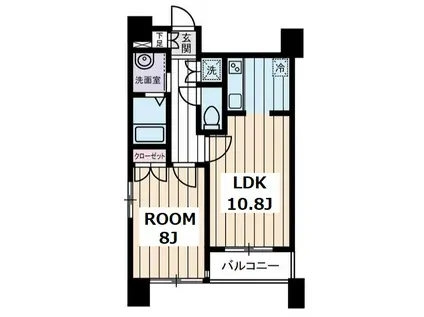 リリエンベルグ弐番館(1LDK/7階)の間取り写真