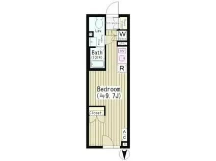 JOYOUS GARD 代々木 ジョイアスガード代々木(ワンルーム/2階)の間取り写真