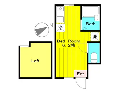 クオーレ向ヶ丘遊園(ワンルーム/1階)の間取り写真