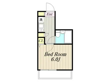 クリオさがみ野参番館(1K/4階)の間取り写真