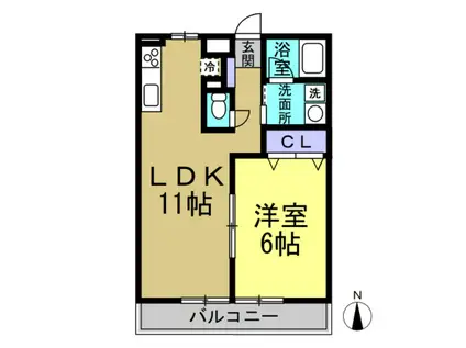 S STYLE(1LDK/1階)の間取り写真