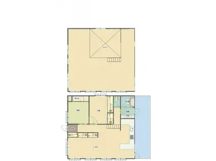 長丘マンション(2SLDK/5階)の間取り写真