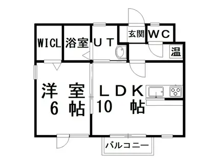コルティレ(1LDK/2階)の間取り写真