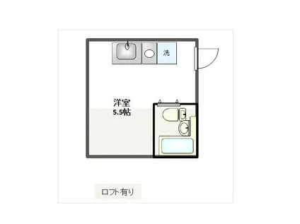 アネックス妙蓮寺(ワンルーム/2階)の間取り写真