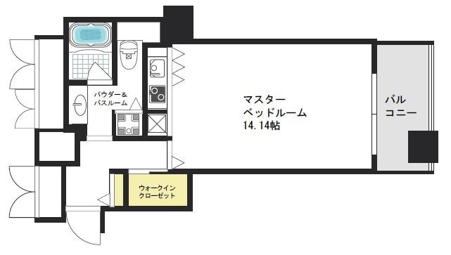 ザ タワー大阪レジデンス(ワンルーム/6階)の間取り写真