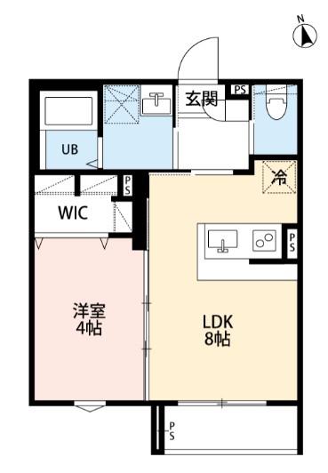 エルシーク蕨(1LDK/3階)の間取り写真