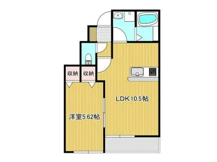 MYESTATE 旭本町 西棟 101(1LDK/1階)の間取り写真
